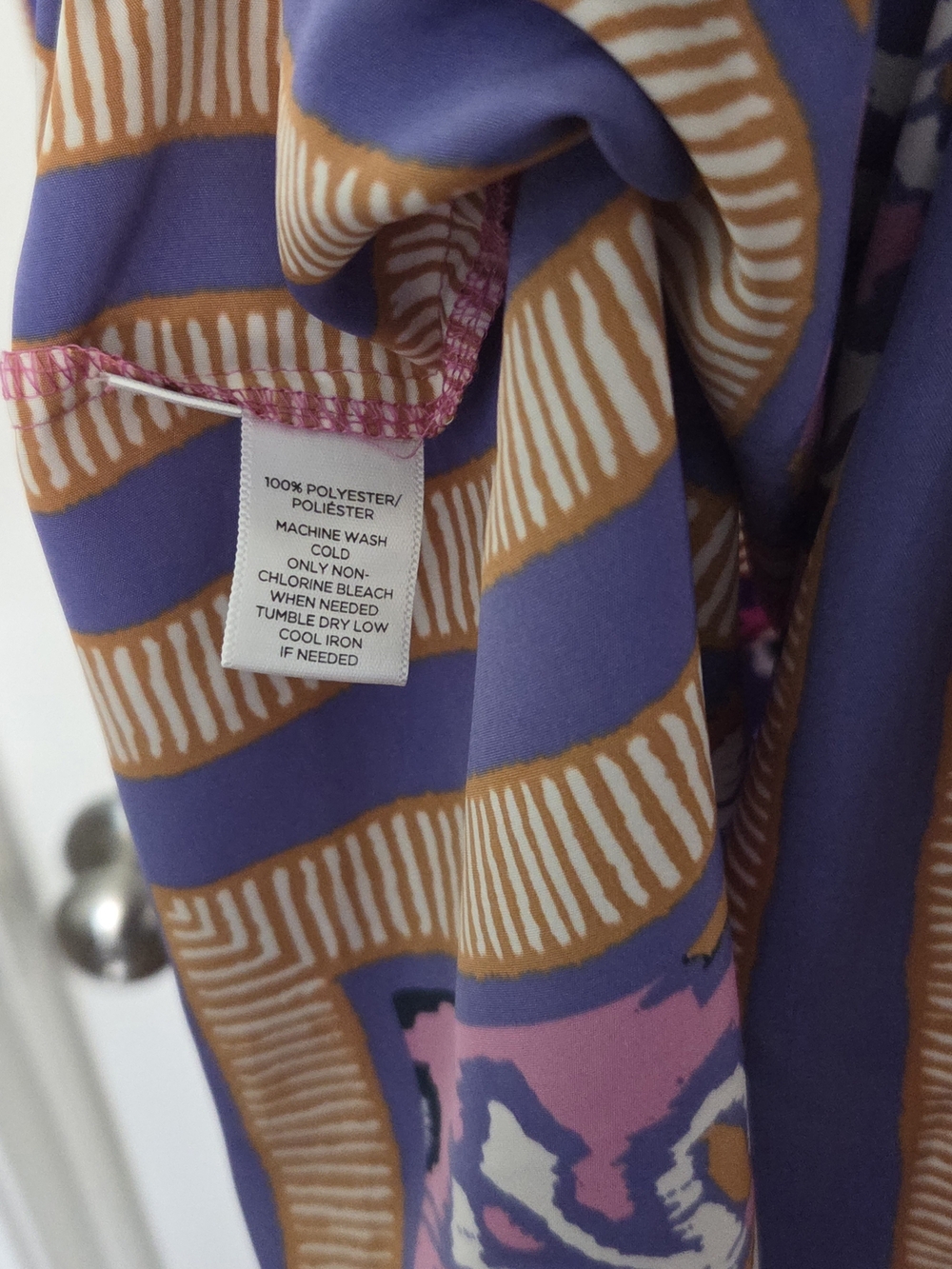 LOFT Purple, Pink & Brown Floral-Print Sleeveless Dress - Picture 3 of 4